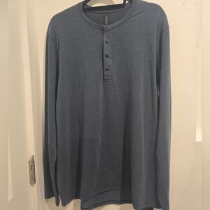 Lululemon Blue Henley Shirt